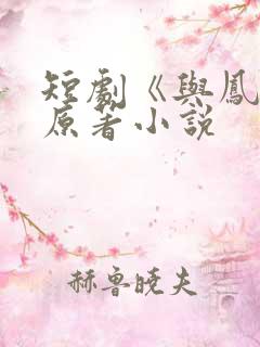 短剧《与凤吟》原著小说