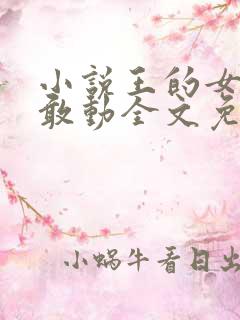 小说王的女人谁敢动全文免费阅读