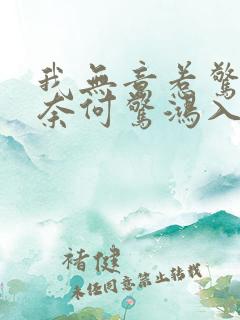 我无意惹惊鸿 奈何惊鸿入我心什么意思