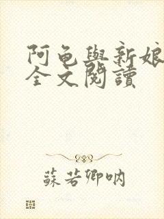 阿龟与新娘小说全文阅读