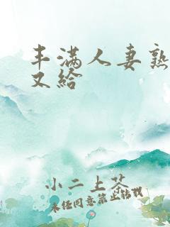 丰满人妻熟妇乱又给