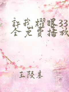 许我耀眼33集全免费播放