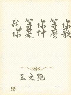 我等你等你等着你是什么歌名