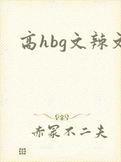 高hbg文辣文