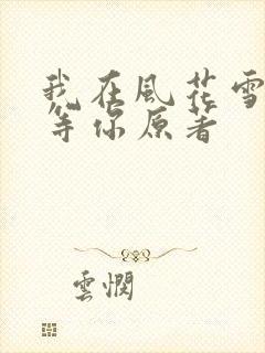 我在风花雪月里等你原著