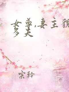 女尊,妻主貌美多夫