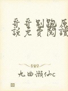 哥哥别跑原著小说免费阅读