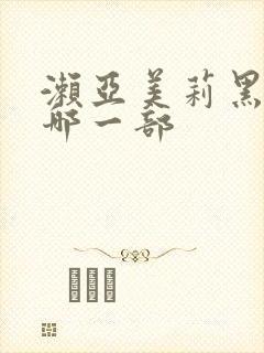 濑亚美莉黑人是哪一部