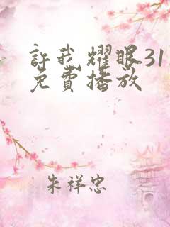 许我耀眼31集免费播放