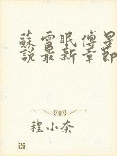 苏雪眠傅星澜小说最新章节免费阅读