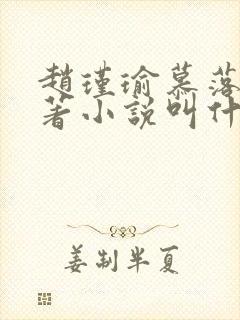 赵瑾瑜慕落雪原著小说叫什么名字