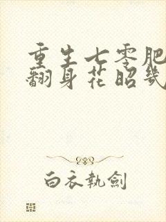 重生七零肥妻要翻身花昭几个孩子