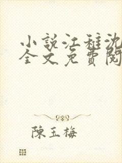 小说江稚沈卿尘全文免费阅读