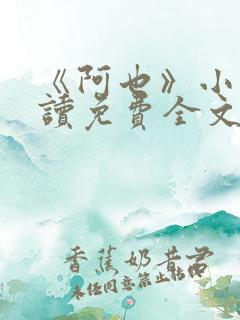 《阿也》小说阅读免费全文