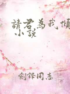 请君为我倾耳听 小说