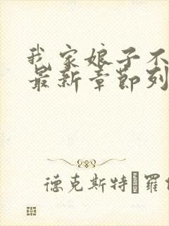 我家娘子不对劲最新章节列表