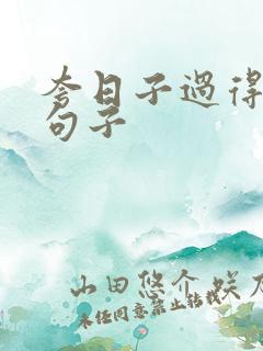 夸日子过得好的句子