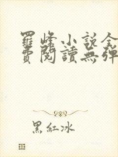 罗峰小说全文免费阅读无弹窗