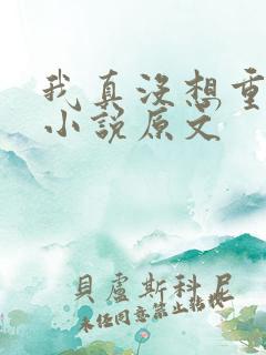 我真没想重生啊小说原文