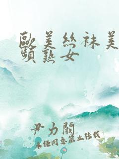 欧美丝袜美腿视频熟女