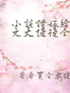 小说错嫁给年代文大佬后全本阅读