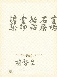 胆囊结石有什么药物治疗吗