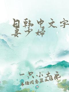 日韩中文字幕人妻少妇