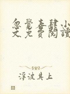 忽觉春肆小说全文免费阅读无弹窗