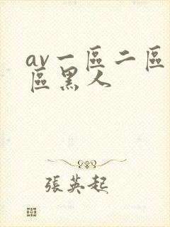 av一区二区三区黑人