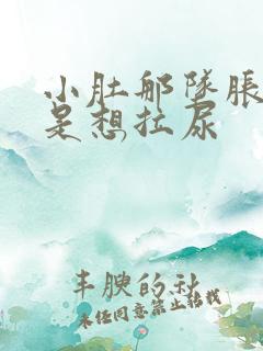 小肚那坠胀,总是想拉尿