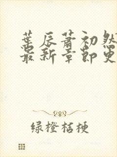 叶辰萧初然小说最新章节更新