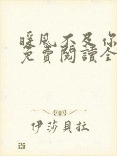 暖风不及你情深免费阅读全本小说