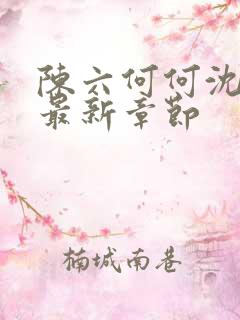 陈六何何沈轻舞最新章节