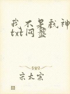 我不是戏神小说txt网盘