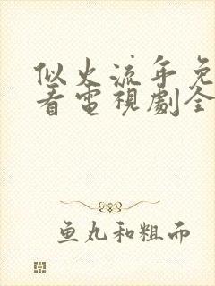 似火流年免费观看电视剧全集高清