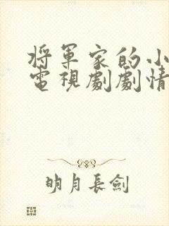 将军家的小娘子电视剧剧情