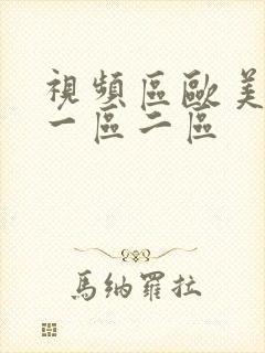 视频区欧美视频一区二区