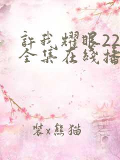 许我耀眼22集全集在线播放