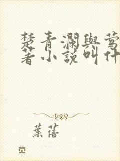 楚青澜与莺桃原著小说叫什么