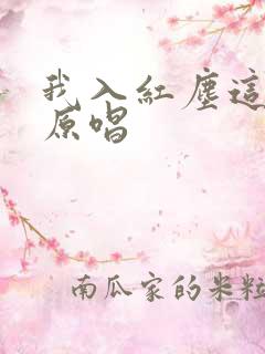 我入红尘这些年原唱