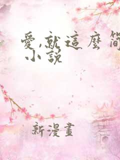 爱,就这么简单 小说