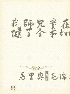 我师兄实在太稳健了全本txt下载