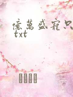 亿万盛宠只为你 txt