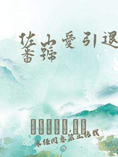 佐山爱引退作品番号