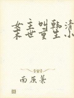 女主叫韩清夏的末世重生小说