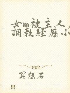 女m被主人虐玩调教经历小说