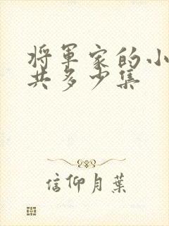 将军家的小娘子共多少集