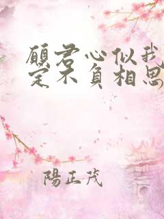 愿君心似我心 定不负相思意什么意思