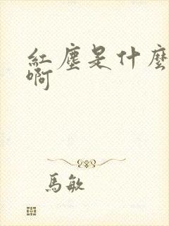 红尘是什么意思啊