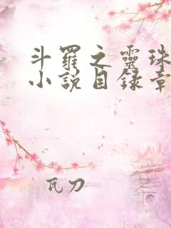 斗罗之灵珠神剑小说目录章节
